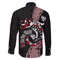 Aotearoa Toitu Te Tiriti Taniko Family Matching Summer Maxi Dress and Hawaiian Shirt Maori Taniwha Haka - Honour the Treaty LT03 - Polynesian Pride