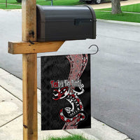 Aotearoa Toitu Te Tiriti Taniko Garden Flag Maori Taniwha Haka - Honour the Treaty LT03 - Polynesian Pride
