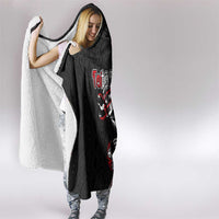 Aotearoa Toitu Te Tiriti Taniko Hooded Blanket Maori Taniwha Haka - Honour the Treaty LT03 - Polynesian Pride