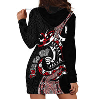 Aotearoa Toitu Te Tiriti Taniko Hoodie Dress Maori Taniwha Haka - Honour the Treaty LT03 - Polynesian Pride