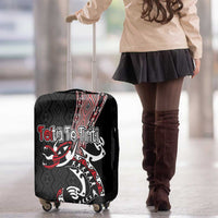 Aotearoa Toitu Te Tiriti Taniko Luggage Cover Maori Taniwha Haka - Honour the Treaty LT03 - Polynesian Pride