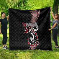 Aotearoa Toitu Te Tiriti Taniko Quilt Maori Taniwha Haka - Honour the Treaty LT03 - Polynesian Pride