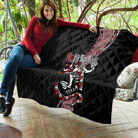 Aotearoa Toitu Te Tiriti Taniko Quilt Maori Taniwha Haka - Honour the Treaty LT03 - Polynesian Pride