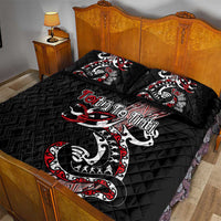 Aotearoa Toitu Te Tiriti Taniko Quilt Bed Set Maori Taniwha Haka - Honour the Treaty LT03 - Polynesian Pride