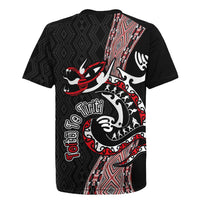 Aotearoa Toitu Te Tiriti Taniko Rugby Jersey Maori Taniwha Haka - Honour the Treaty LT03 - Polynesian Pride
