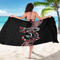 Aotearoa Toitu Te Tiriti Taniko Sarong Maori Taniwha Haka - Honour the Treaty LT03 - Polynesian Pride