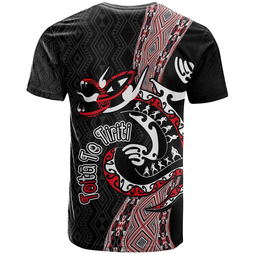 Aotearoa Toitu Te Tiriti Taniko T Shirt Maori Taniwha Haka - Honour the Treaty LT03 - Polynesian Pride