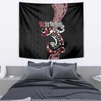 Aotearoa Toitu Te Tiriti Taniko Tapestry Maori Taniwha Haka - Honour the Treaty LT03 - Polynesian Pride