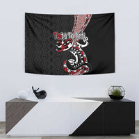 Aotearoa Toitu Te Tiriti Taniko Tapestry Maori Taniwha Haka - Honour the Treaty LT03 - Polynesian Pride