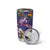 Hawaiian Lei Turtle and Plumeria Tumbler Cup Polynerian Art Tattoo-Navy Color