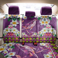 Hawaiian Plumeria and Humpback Whales Back Car Seat Cover Polynerian Art Tattoo-Mauve Color LT03 - Polynesian Pride