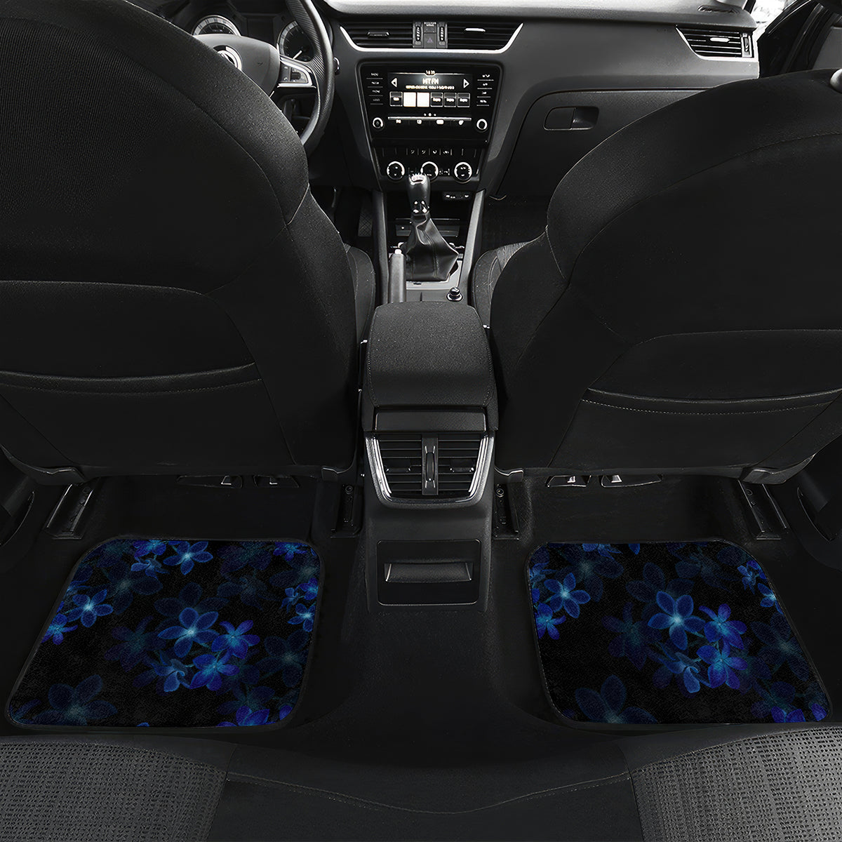 Hawaii Turtle Plumeria Flower Fanciful Car Mats