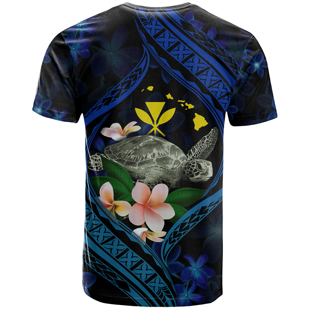 Hawaii Turtle Plumeria Flower Fanciful T Shirt LT03 - Polynesian Pride