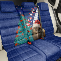 New Zealand Christmas Back Car Seat Cover Kiwi Bird Santa and Silver Fern Funny Haka Dance LT03 - Polynesian Pride