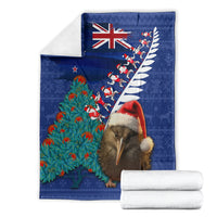 New Zealand Christmas Blanket Kiwi Bird Santa and Silver Fern Funny Haka Dance LT03 - Polynesian Pride