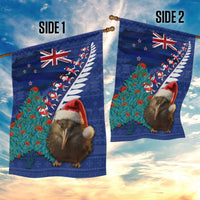 New Zealand Christmas Garden Flag Kiwi Bird Santa and Silver Fern Funny Haka Dance LT03 - Polynesian Pride