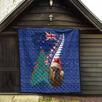 New Zealand Christmas Quilt Kiwi Bird Santa and Silver Fern Funny Haka Dance LT03 - Polynesian Pride
