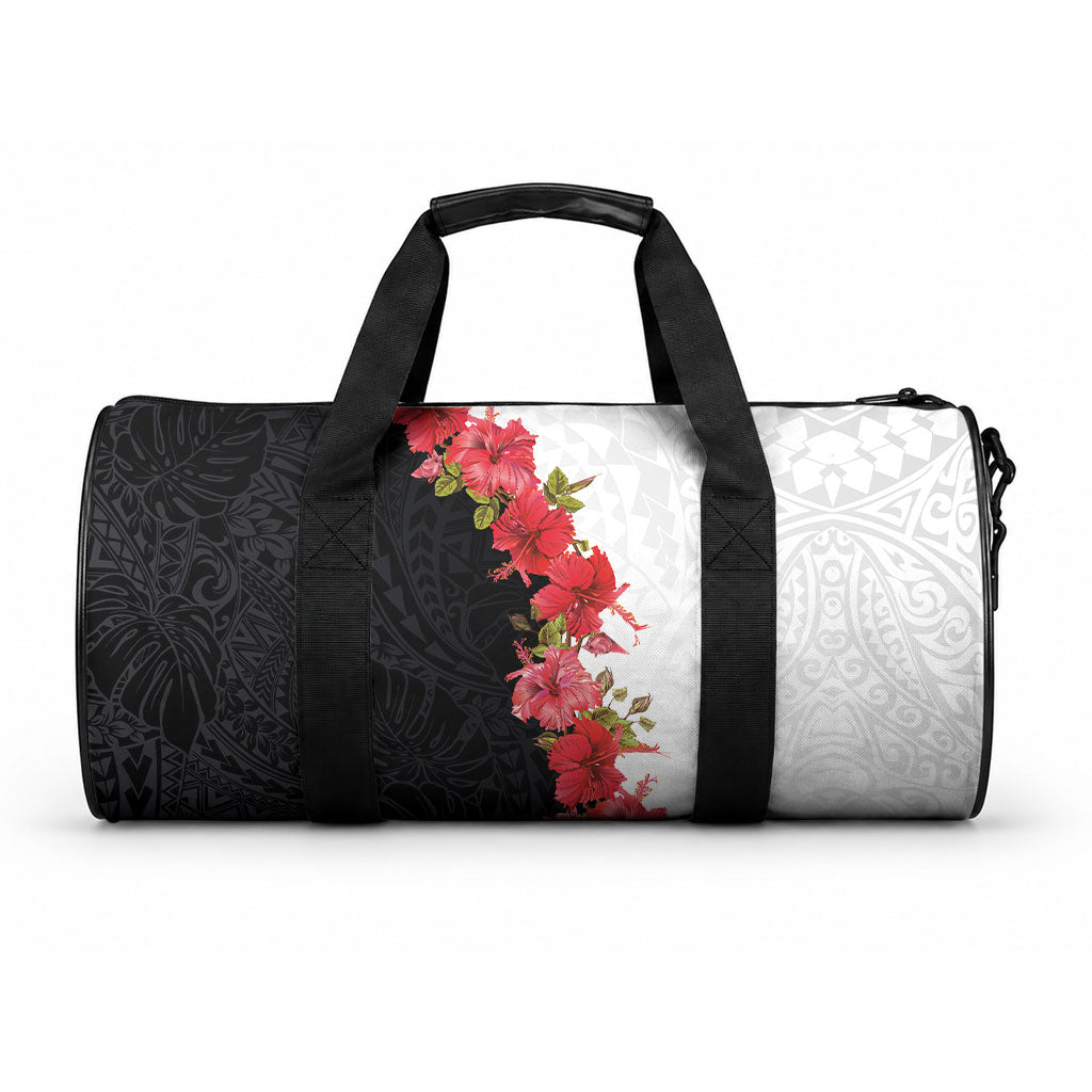 Hawaii Red Hibiscus Flowers Duffle Bag