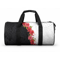Hawaii Red Hibiscus Flowers Duffle Bag