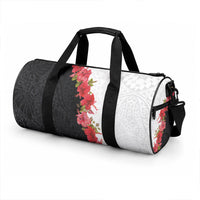 Hawaii Red Hibiscus Flowers Duffle Bag