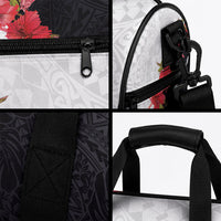 Hawaii Red Hibiscus Flowers Duffle Bag
