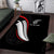 New Zealand Rugby Area Rug Sporty Silver Fern Shape with Maori Tattoos - Polynesian Pride