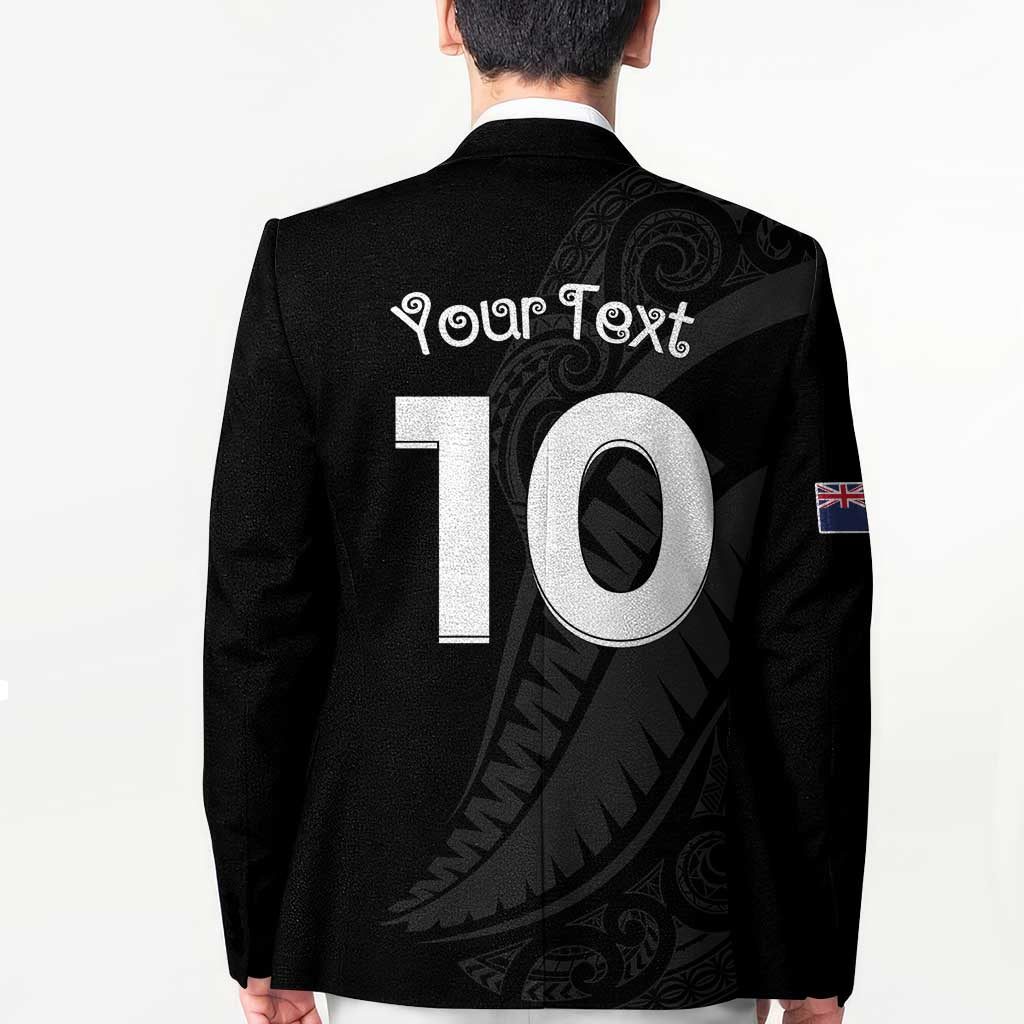 New Zealand Rugby Custom Blazer Sporty Silver Fern Shape with Maori Tattoos LT03 - Polynesian Pride