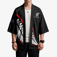 New Zealand Rugby Custom Kimono Sporty Silver Fern Shape with Maori Tattoos LT03 - Polynesian Pride