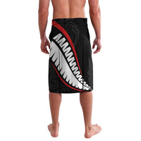 New Zealand Rugby Custom Lavalava Sporty Silver Fern Shape with Maori Tattoos LT03 - Polynesian Pride