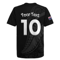 New Zealand Rugby Custom Rugby Jersey Sporty Silver Fern Shape with Maori Tattoos LT03 - Polynesian Pride
