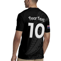 New Zealand Rugby Custom Rugby Jersey Sporty Silver Fern Shape with Maori Tattoos LT03 - Polynesian Pride