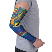 Hawaii Ocean Arm Sleeves Pineapple Turtle and Mango Reef Triggerfish and Kakau Tattoo LT03 - Polynesian Pride