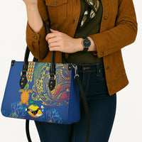 Hawaii Ocean Leather Bag Pineapple Turtle and Mango Reef Triggerfish and Kakau Tattoo LT03 - Polynesian Pride