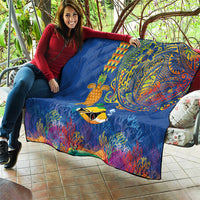Hawaii Ocean Quilt Pineapple Turtle and Mango Reef Triggerfish and Kakau Tattoo LT03 - Polynesian Pride