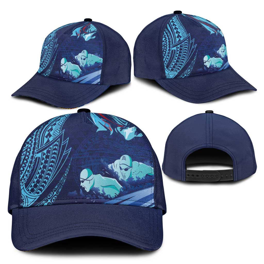 Hawaii Swimming Classic Cap Tribal Sporty Style LT03 - Polynesian Pride