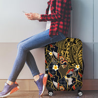 Hawaiian and Japanese Luggage Cover Polynesian Tattoo with Japanese Culture Kintsugi Style LT03 - Polynesian Pride