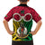 Vanuatu Family Matching Puletasi Dress and Hawaiian Shirt Pig Tusk Mix Maori Pattern and Namele Leaf LT03 - Polynesian Pride