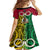 Vanuatu Family Matching Puletasi Dress and Hawaiian Shirt Pig Tusk Mix Maori Pattern and Namele Leaf LT03 - Polynesian Pride