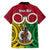 Personalised Vanuatu Family Matching Tank Maxi Dress and Hawaiian Shirt Pig Tusk Mix Maori Pattern and Namele Leaf LT03 - Polynesian Pride
