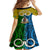 Personalised Vanuatu Malampa Province Kid Short Sleeve Dress Pig Tusk Mix Maori Pattern and Namele Leaf LT03 - Polynesian Pride