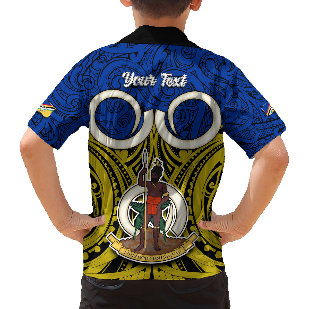 Personalised Vanuatu Torba Province Family Matching Summer Maxi Dress and Hawaiian Shirt Pig Tusk Mix Maori Pattern and Namele Leaf LT03 - Polynesian Pride