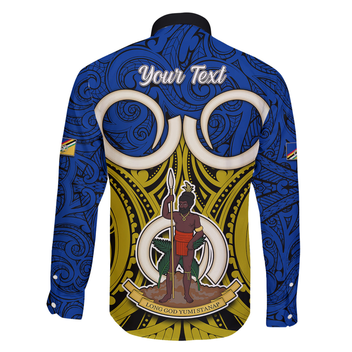 Personalised Vanuatu Torba Province Family Matching Tank Maxi Dress and Hawaiian Shirt Pig Tusk Mix Maori Pattern and Namele Leaf LT03 - Polynesian Pride