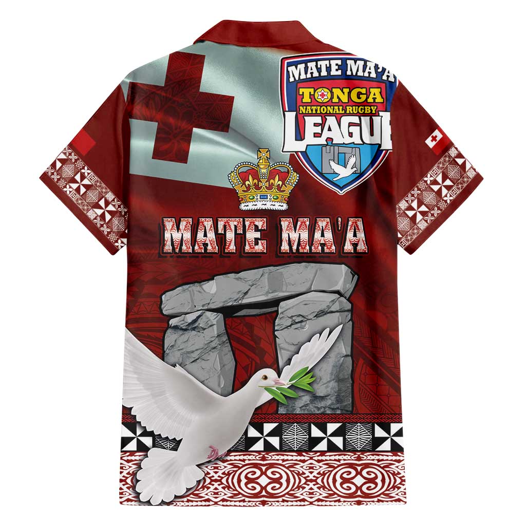 Mate Ma'a Tonga Family Matching Off Shoulder Maxi Dress and Hawaiian Shirt Haamonga a Maui and White Dove - Tongan Kupesi Ngatu LT03 - Polynesian Pride