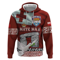 Mate Ma'a Tonga Hoodie Haamonga a Maui and White Dove - Tongan Kupesi Ngatu LT03 Pullover Hoodie Red - Polynesian Pride