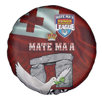 Mate Ma'a Tonga Spare Tire Cover Haamonga a Maui and White Dove - Tongan Kupesi Ngatu LT03 - Polynesian Pride
