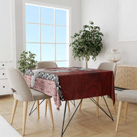 Mate Ma'a Tonga Tablecloth Haamonga a Maui and White Dove - Tongan Kupesi Ngatu LT03 - Polynesian Pride