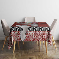 Mate Ma'a Tonga Tablecloth Haamonga a Maui and White Dove - Tongan Kupesi Ngatu LT03 - Polynesian Pride