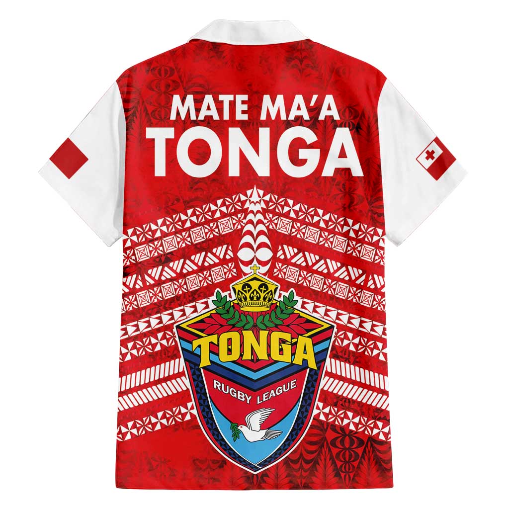 Mate Ma'a Tonga Family Matching Off Shoulder Maxi Dress and Hawaiian Shirt Double White Dove and Kupesi Ngatu Art Tattoo LT03 - Polynesian Pride
