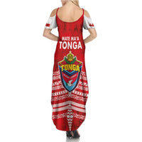 Mate Ma'a Tonga Family Matching Summer Maxi Dress and Hawaiian Shirt Double White Dove and Kupesi Ngatu Art Tattoo LT03 - Polynesian Pride