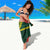 Custom Mate Ma'a Tonga and Australia Kangaroo Sarong Nation Seal with Mascot Aboriginal and Tongan Kupesi Ngatu Art